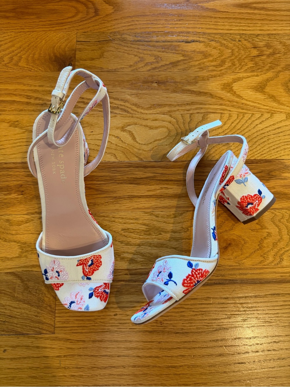 kate spade NIB ‘Delphine’ Floral Block Heel Sandal Size 8.5